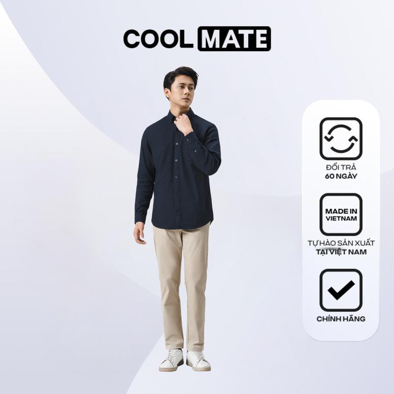 Combo Áo Sơ Mi Essentials Cotton + Quần Dài Kaki Excool - Coolmate
