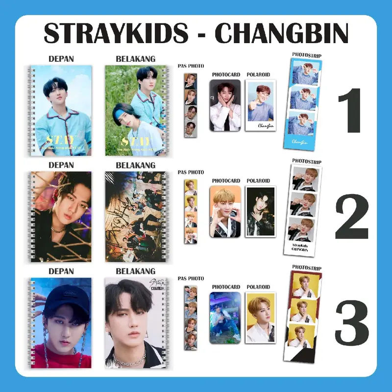 PAKET NOTEBOOK STRAY KIDS FREE BOX+BUBBLE 6