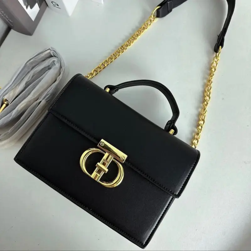 Túi Xách Tay Nữ Đeo Vai Đeo Chéo khoá T hộp Size 19cm (Bản 2 dây) Bag 2