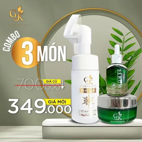 COMPO BỘ 3SP KEM FACE + SERUM + SRM GK