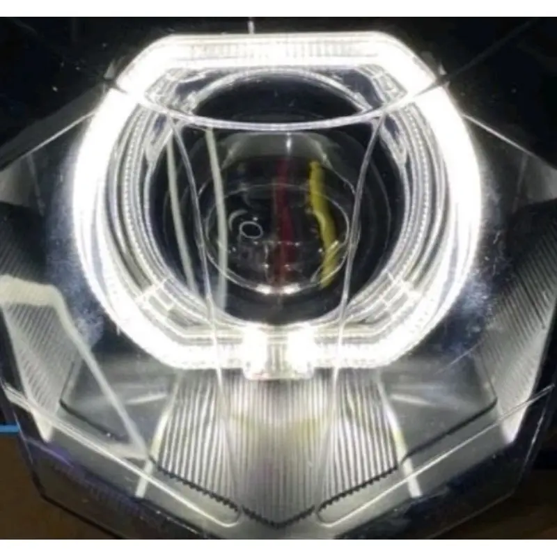 REFLEKTOR LAMPU DEPAN MIO SMAIL SEMI BILED SUPER TERANG LAMPU DEPAN BILED MIO NEW SMAIL ALA-ALA BILED 5