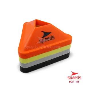 SPEEDS Cone Mangkok Model Segitiga Untuk Futsal, Sepak Bola atau olahraga Ball Outdoor LX 005-5