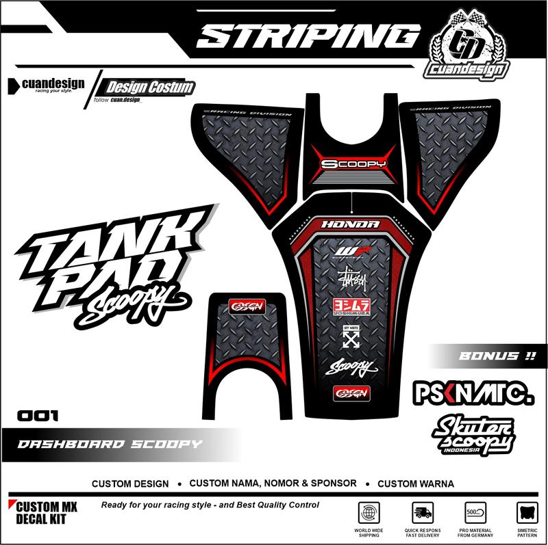 Stiker Striping Pelindung Dashboard Motor Scoopy 2020 2021 2022 - Motorcycle 0