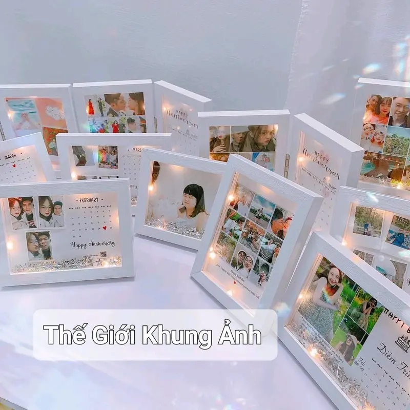 Khung Hộp 3D Sâu Lòng - Có Đèn Leb và In Ảnh Chủ Đề Theo Yêu Cầu Decor Khung Tranh Treo Tường Decor Phòng 0
