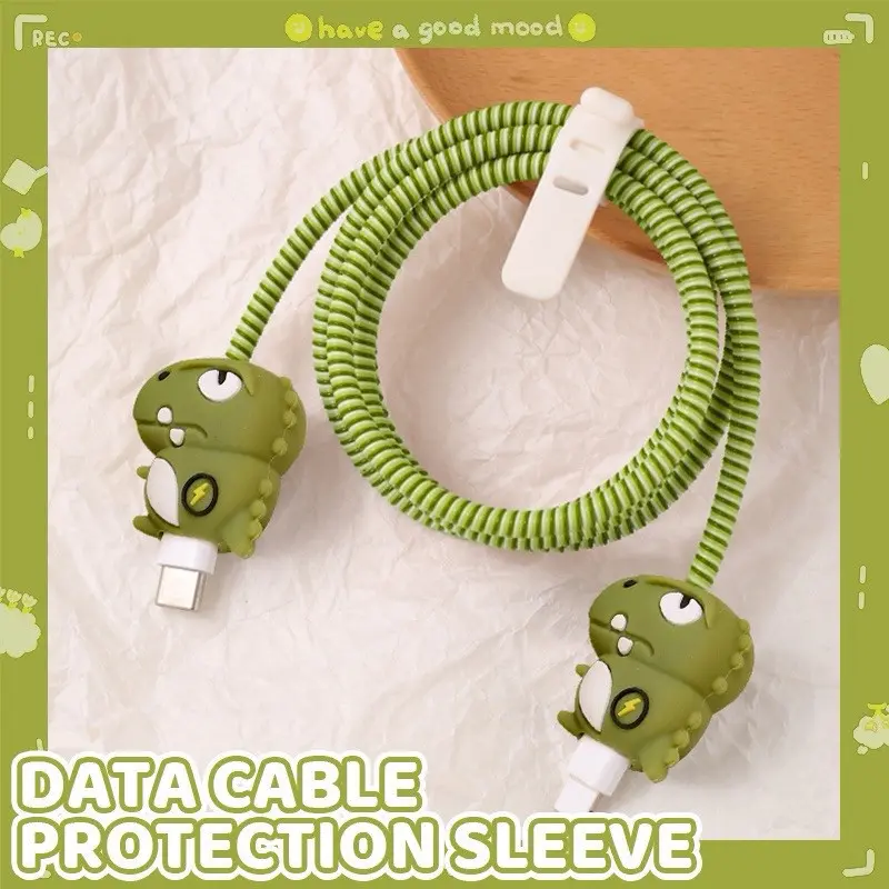Pelindung Kabel Charger Data 1 Set 4 in 1 Presisi Cable Bite Kabel Type C USB A Micro USB Lightning Kompatibel untuk Samsung Xiaomi Realme Tecno Infinix Vivo Oppo Huawei Karakter Marvel Sanrio Nintendo Kuromi Hello Kitty Lotso MyMelody CInnamoroll 5