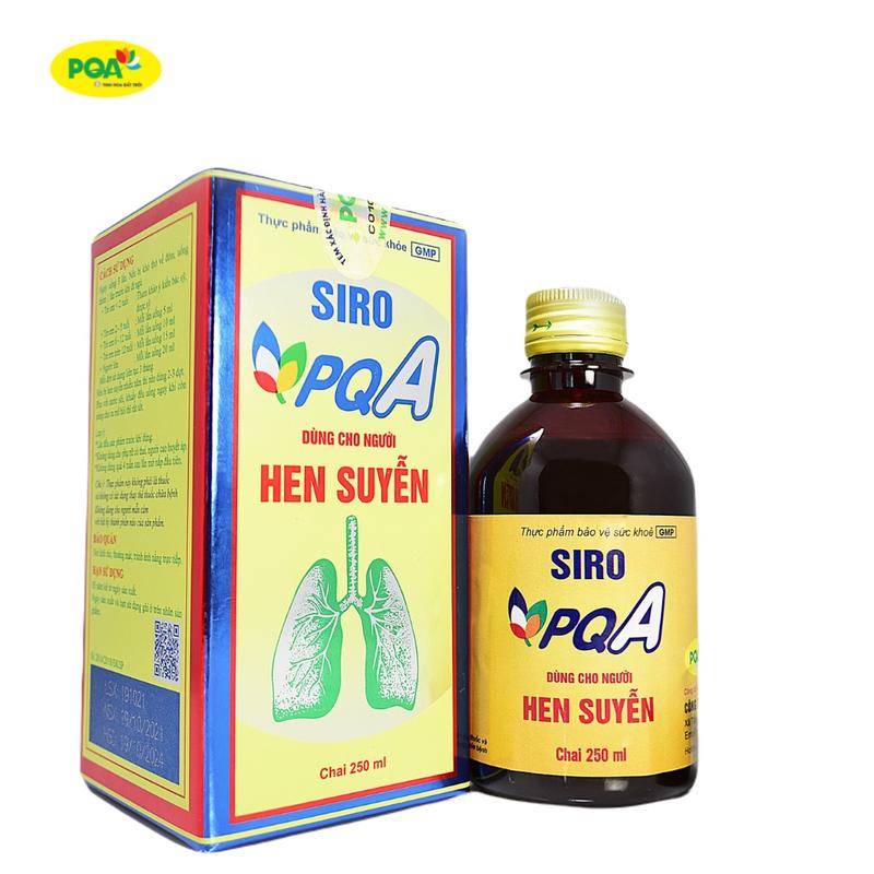 Siro PQA Hen Suyễn dùng cho người hen suyễn, hen phế quản -chai 250ml 1