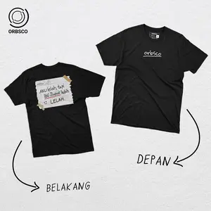 ORBSCO T-Shirt Kaos Distro Lelah Unisex Pria dan Wanita baju combed