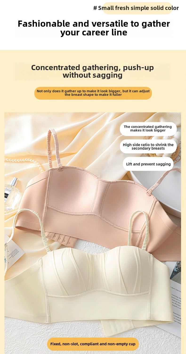 Product Introduction of YIBEIKA Women Summer Thin Style Big Breasts Look Small Breasts Anti-glare Seamless Sexy Bra 34