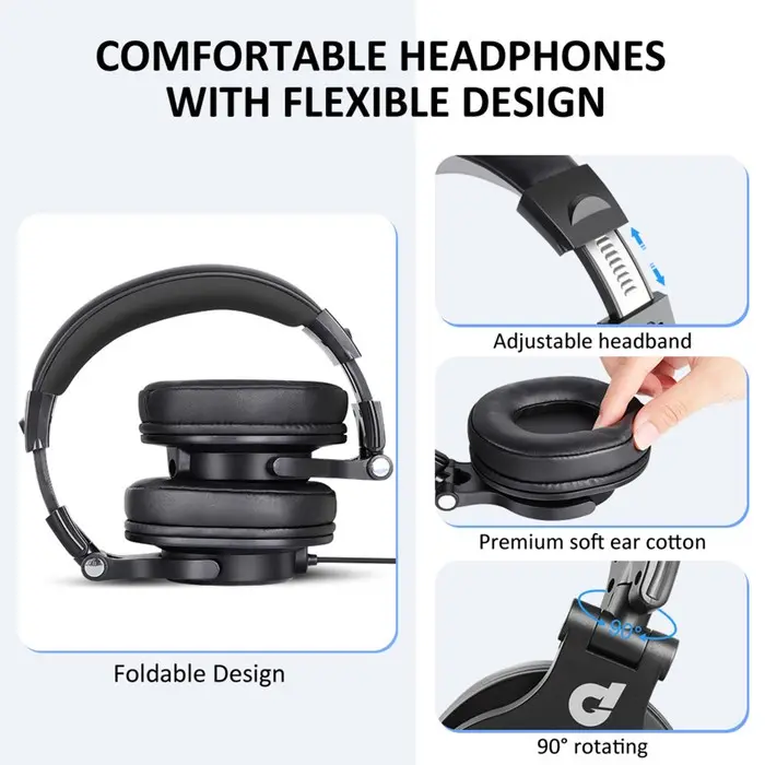 dbE Acoustics DJ80 High Quality Foldable DJ Headphone 3