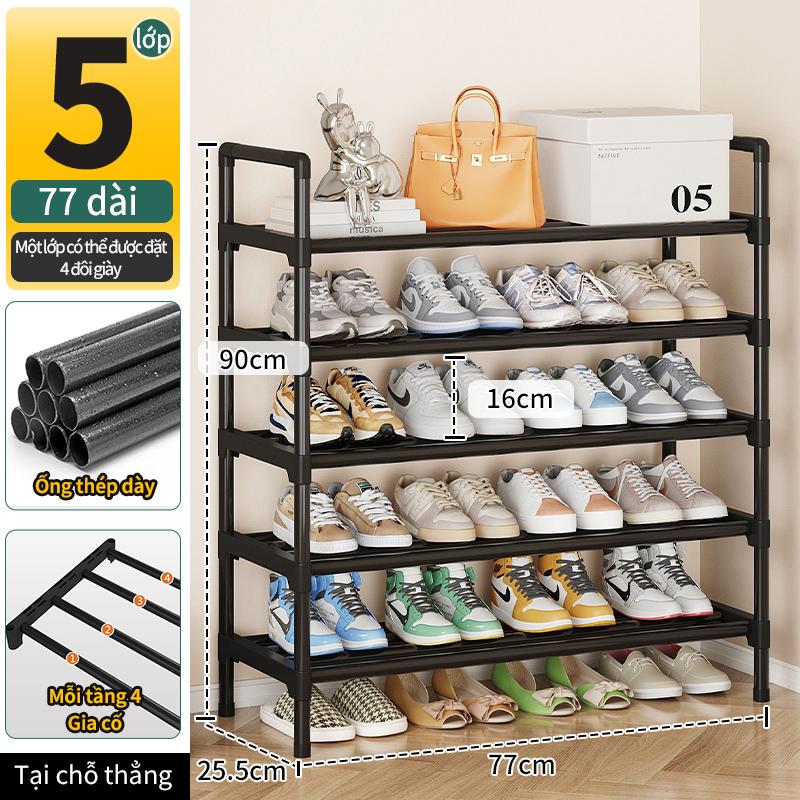 Kệ để giày dép thông minh đa năng Yue Ran 5tầng,kệ được làm từ thép cacbon sơn…