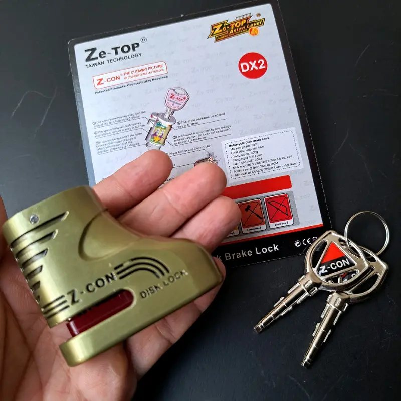 Khóa đĩa xe máy chống trộm ZCON 2