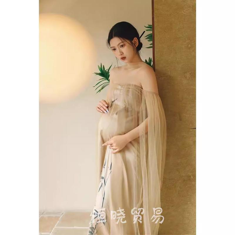 Product Introduction of Quần áo chụp ảnh thai sản, Chủ đề Studio, Phong cách Pop Indie thời trang, Váy áo ống, Thích hợp cho bà mang thai, phong cách chân dung, Potbelly 2