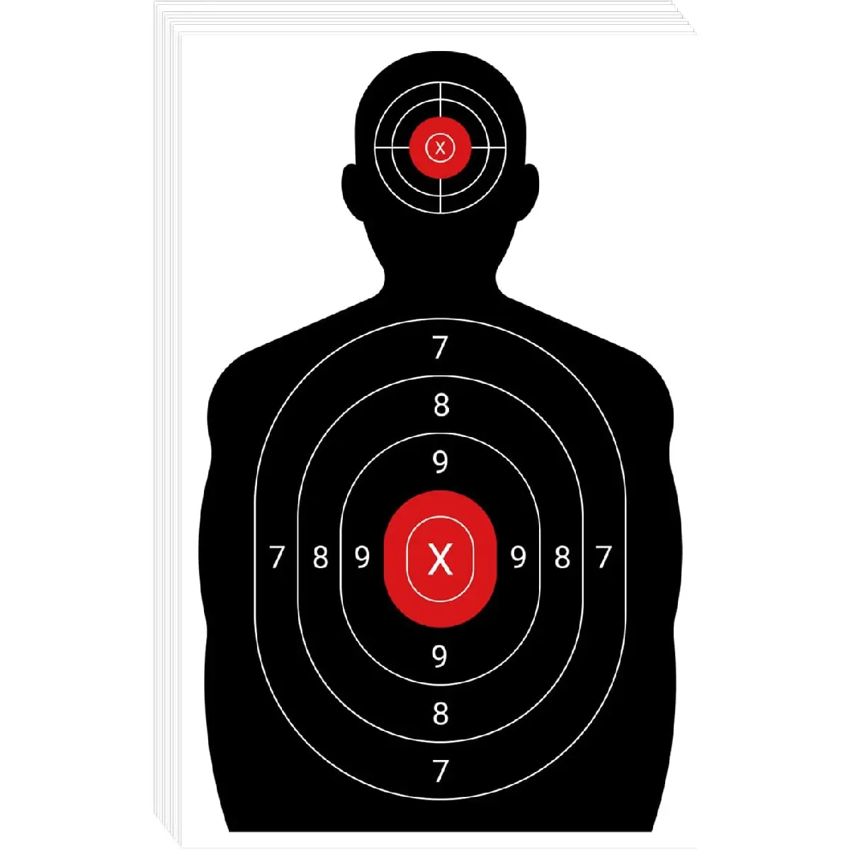 thumbnail image 2 of 30 Pcs Archery Target Papers – 10-Ring Shooting Practice Sheets, 15.7 X 15.7 Inches – Premium Coated Paper For Bows, Crossbows & Dart Games 2 of 12