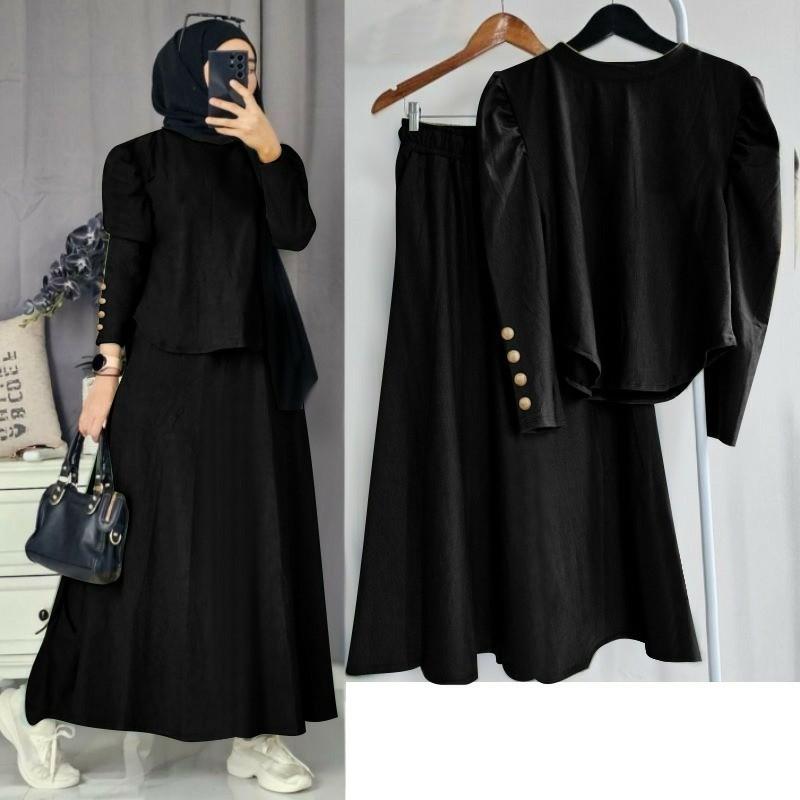 Set Rok Palazo Setelan Wanita Terbaru Set Rok Kekinian Fashion Wanita Trendy Set Pakaian Wanita Cod 2