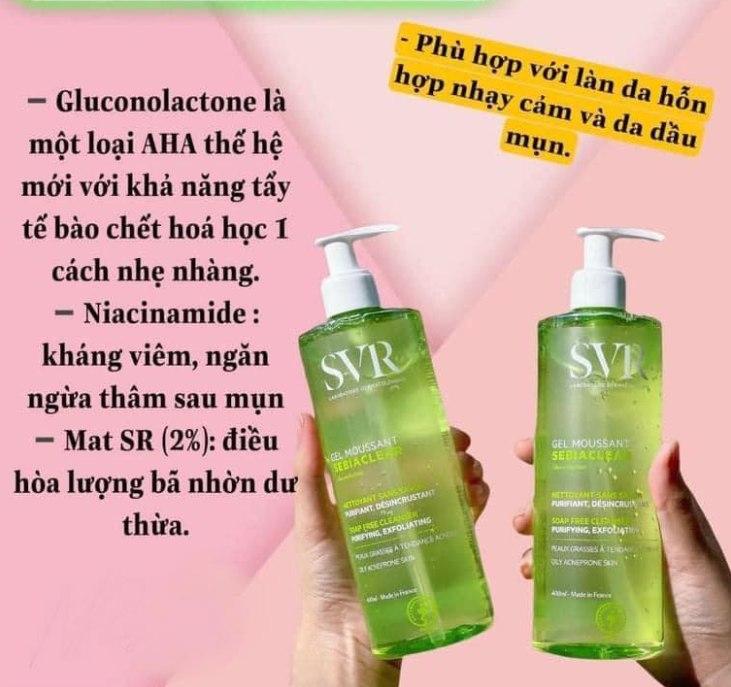 Sữa rửa mặt cho da dầu nhạy cảm SVR 400ml 2