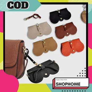 SHOPHOME Tas Penyimpanan Kacamata Gantung Bahan Kulit PU Kotak Pelindung Kacamata Anti Gores TK23