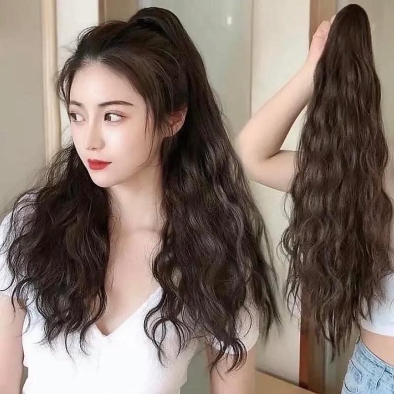 Tóc giả ngoặm xù sóng nước đủ màu , tơ cao cấp mềm dẹp Women