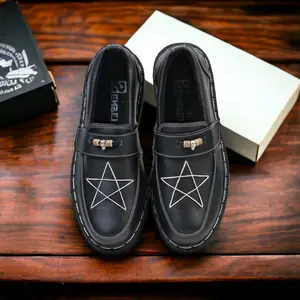 BITONI X SEPATU PANTOFEL DOCMART KULIT PRIA KERJA FORMAL HITAM TERBARU ASLI ORIGINAL