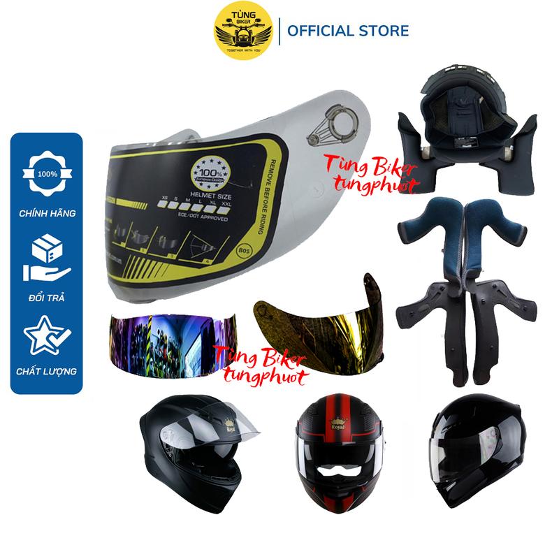 Kính Thay Thế Mũ Bảo Hiểm, Lót Mũ Thay Thế Fullface Royal M179, M266, M138B, ROC 3, ROC 5 (Phụ Kiện Thay Thế) Helmet 0