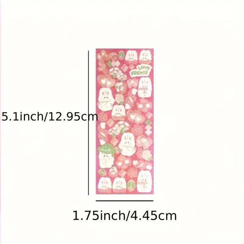 Product Introduction of Random Color Cute Cartoon Sticker (100pcs/set), Waterproof Self Adhesive Decor Paper, Decor Sticker for Gift Greeting Card Water Bottle Laptop Phone, Christmas Gift 1