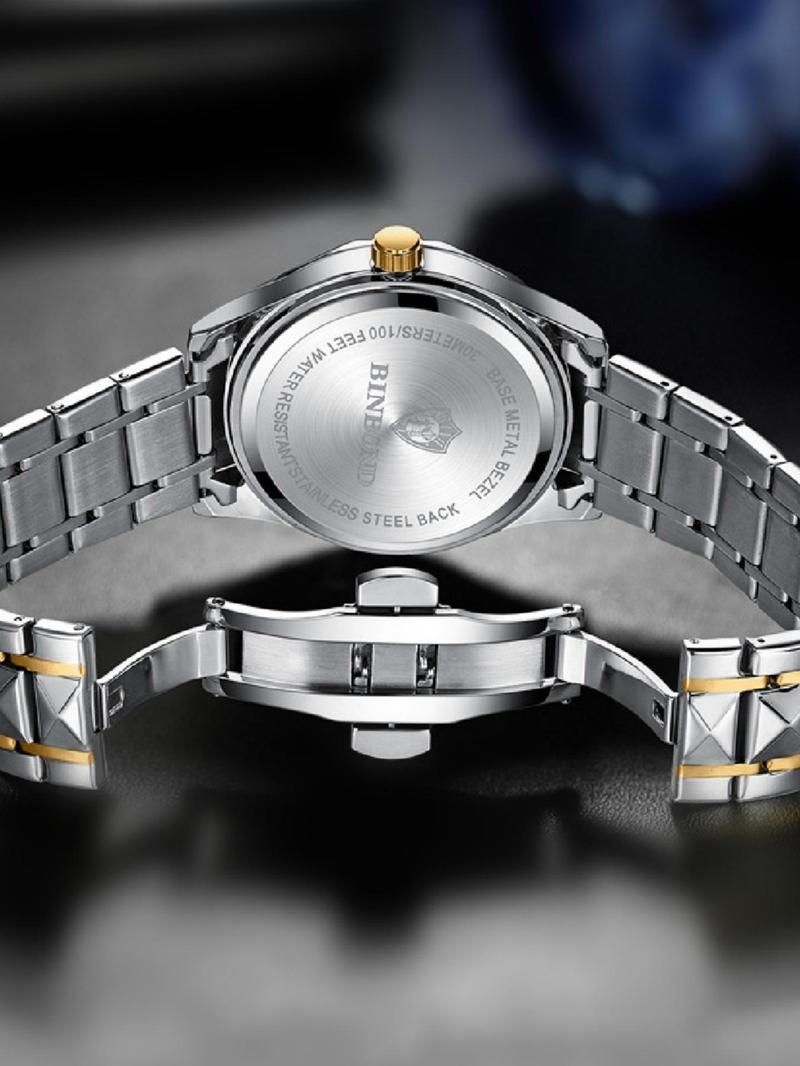 Product Introduction of Men's Business Round Dial Analog-digital Quartz Watch, Fashion Watch for Party Clothing Decor, Trendy All-match & Exquisite Watch for Birthday Gift with Box 6