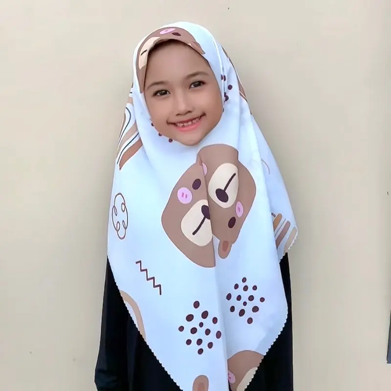 VOAL PRINTING INSTANT ALL MOTIF PART III / HIJAB INSTAN ANAK / KERUDUNG ANAK Muslim 6