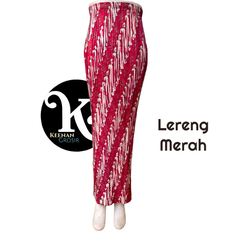 Rok Plisket Batik Skirt Jarik Kain Bawahan Kebaya Pakaiyan Pesta Kondangan Wisuda Seragaman Wanita Pria Anak Dengan Nama Motif Lereng Dari Keenan Grosir 2