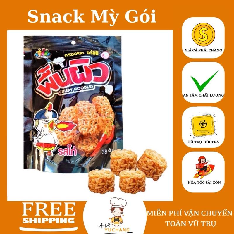  Snack Mì Gói Viên Thái Lan Vị Gà- Ăn Vặt YuChang Food Cay Thức Ăn 