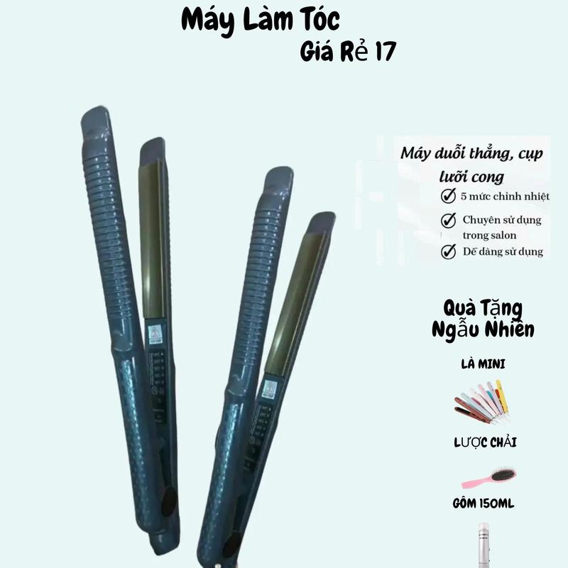 Máy uốn cụp chữ C,làm xoăn tóc,ép thẳng tóc, tặng kèm máy là mini