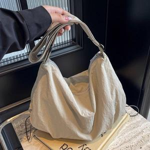 Beg Kasual, Gaya Jepun, Sesuai untuk Kerja dan Ulang-alik, Kapasiti Besar, Reka Bentuk Ladu, Serba guna, Fesyen, Ringan, Sesuai untuk Sukan Luar, Beg Tote Silang