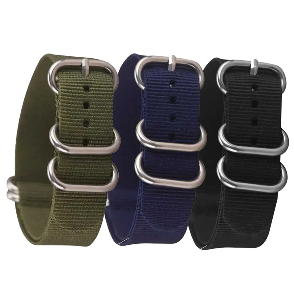 Dây đeo đồng Đồng Hồ Nylon, Có Thể Điều Chỉnh, 16 / 18 / 20 / 22 / 24mm, Thay thế, Phổ biến