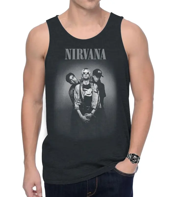 Singlet Pria Keren MOTIF NIRVANA Bahan Kualitas Premium All Size Keren Kekinian 1