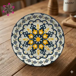 HA Piring Makan Motif Style Elegan / Piring Satuan Motif Cantik