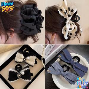 กิ๊บติดผมโบว์ขนาดใหญ่ Rhinestone ระดับไฮเอนด์, สต็อกพร้อม, สำหรับผู้หญิง, กิ๊บหนีบผม Updo เรียบหรู, เครื่องประดับผม, การออกแบบครึ่งตัวฉลามหัวหลัง, สไตล์ใหม่ขั้นสูง, ราคาไม่แพง, หรูหรา, 2025