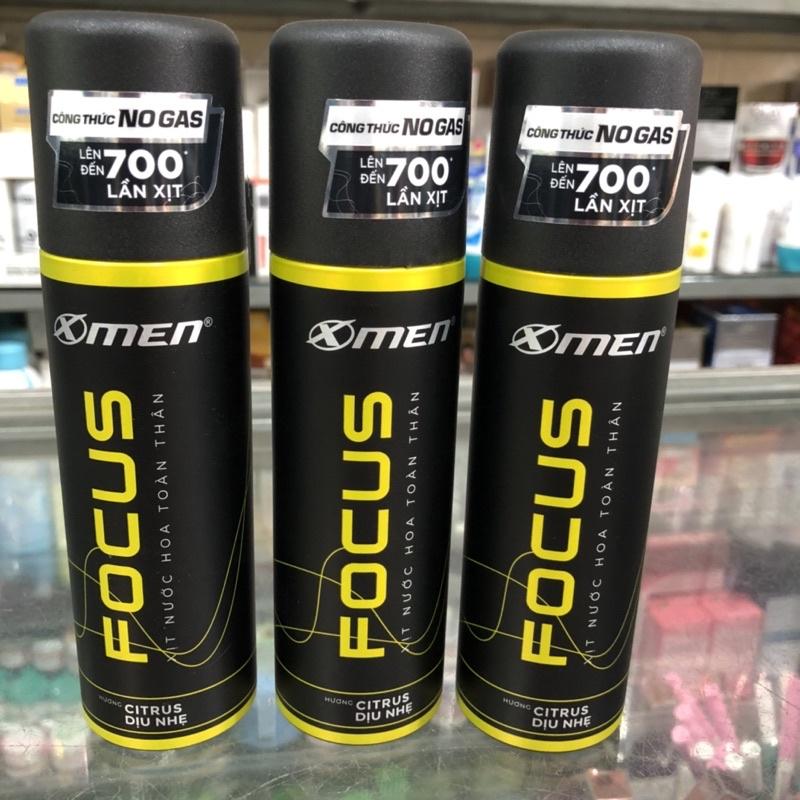 XỊT TOÀN THÂN X-MEN FOCUS - XỊT XMEN FOCUS - XỊT KHỬ MÙI NAM - XỊT NƯỚC HOA XMEN