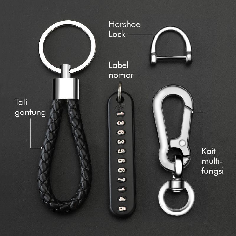Gantungan Kunci Mobil Motor Serbaguna - Gantungan Aksesoris - Fashion Keychain Hitam Silver Gantungan Kunci Mobil Motor Serbaguna - Gantungan Aksesoris - Fashion Keychain Hitam Silver
