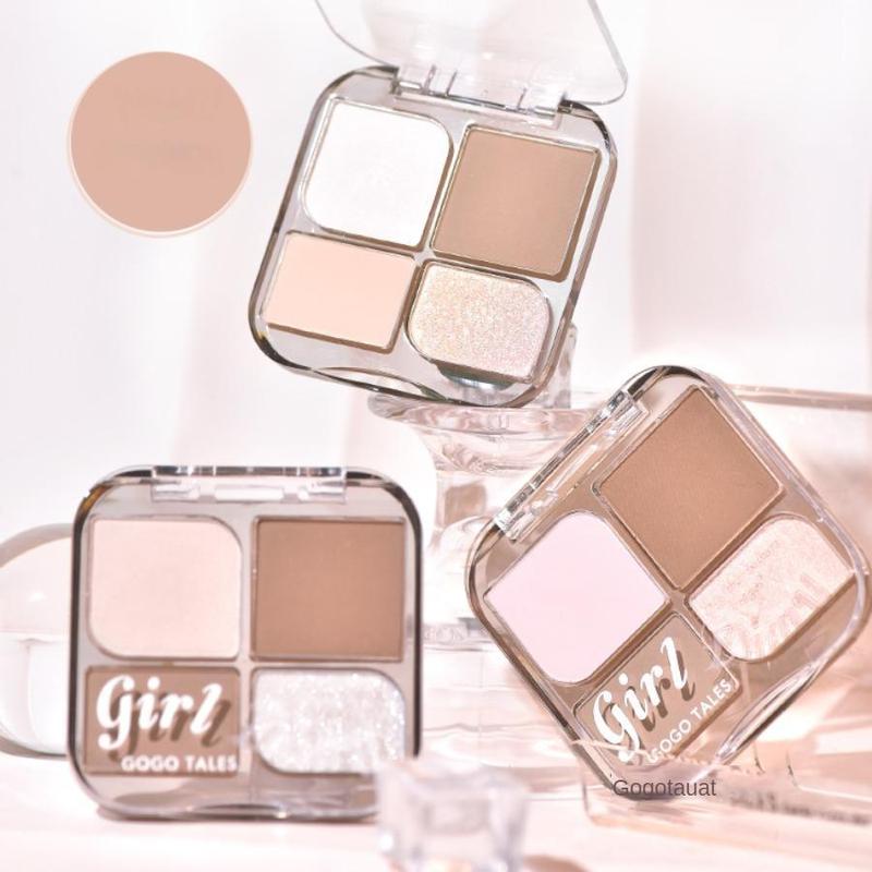 GOGO TALES Bảng phấn tạo khối 4 ô Gogotales Draw Shadow Naturally GT654 Trang Điểm Mỹ Phẩm