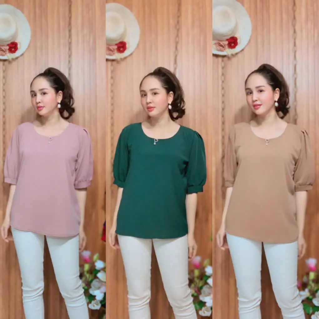 ÁO TRUNG NIÊN MÀU TRƠN CÓ SIZE 50-90KG
