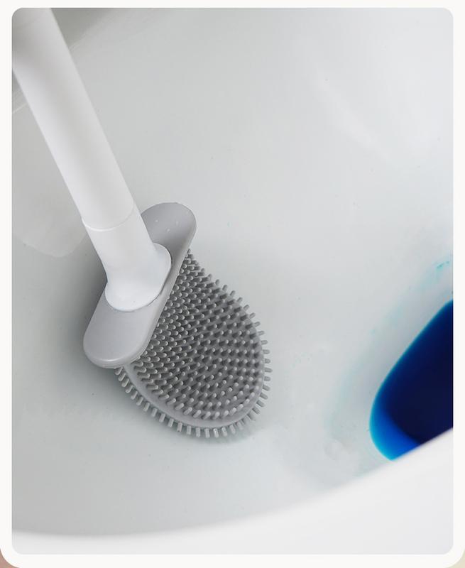 Product Introduction of Bàn Chải Nhà Vệ Sinh Gắn Tường, Bàn Chải Silicon Đầu Phẳng, Chất Tẩy Rửa Nhà Vệ Sinh, Bộ Bàn Chải Làm Sạch Nhà Vệ Sinh, Phòng Tắm 13