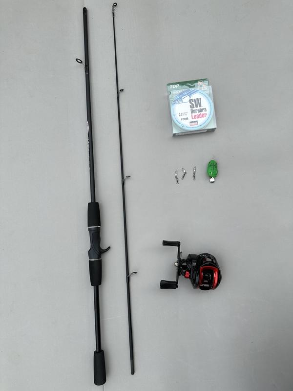 Combo Cần Câu Lure Sói Đen Máy Ngang Tay Trái Giá Rẻ