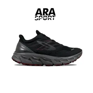 SEPATU TRAIL RUNNING 910 ORIGINAL YUZA EVO - HITAM/BURGUNDY/ABU-ASH Lari