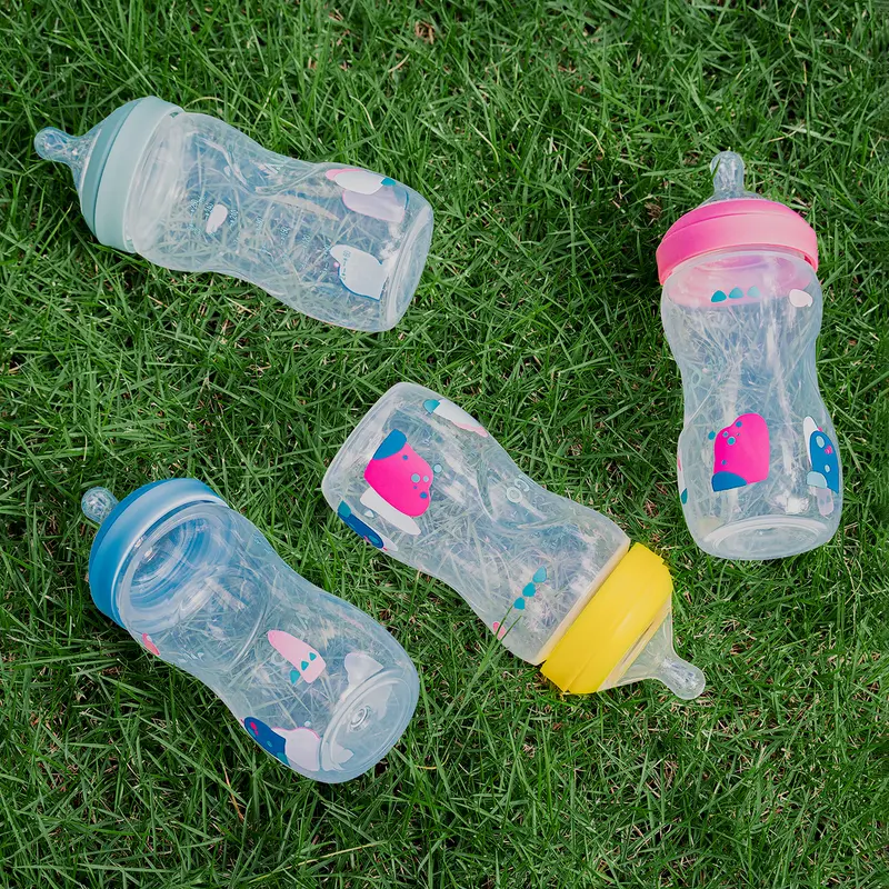Bình Sữa Trẻ Em Bé Polyethylene Alamiah, Cho Trẻ Sơ Sinh, Bình Cho Con Bú, Có Núm Vú Silicon, Không Chứa BPA, Có Kích Thước 260ml Và 330ml, Có Sẵn Trong Phụ Kiện Bình Sữa Trẻ Em 7