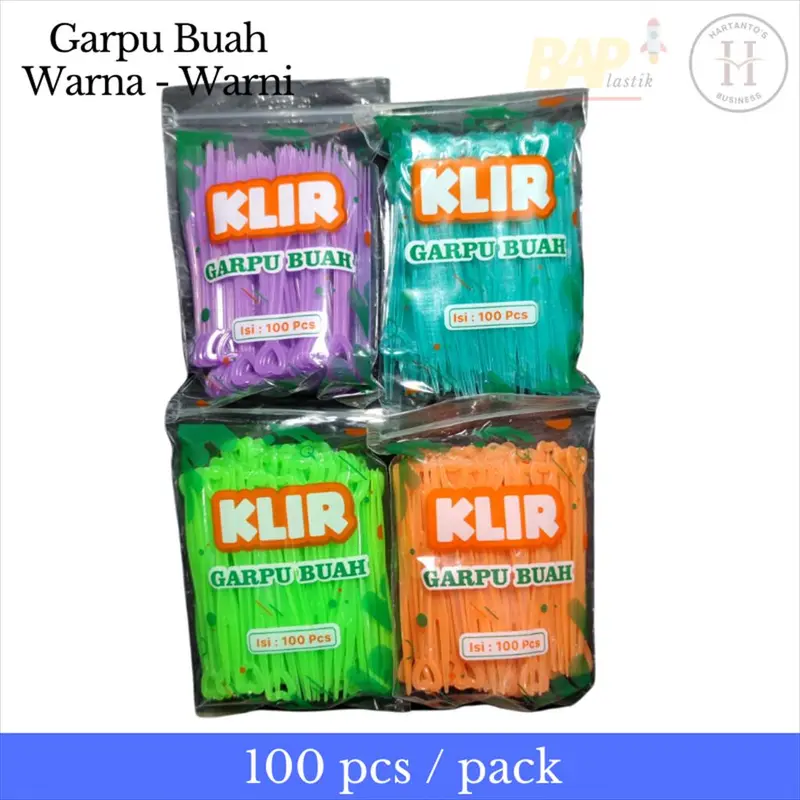 Garpu Kue KLIR Warna - Warni Bening Love 0