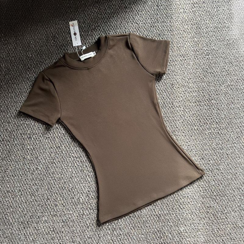   S-L  Áo thun cổ tròn nữ thun borip  B011 