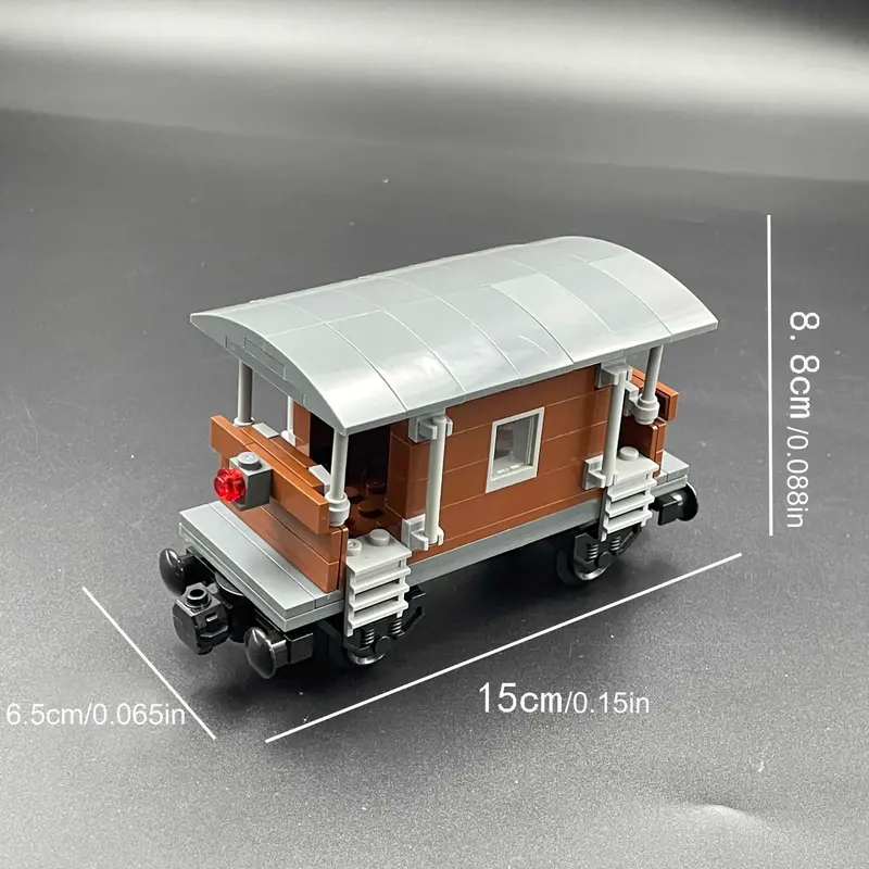 Train Building Blocks, 1 Box DIY Train Carriage Blocks Set, Creative and Educational Building Blocks for Teenager 7