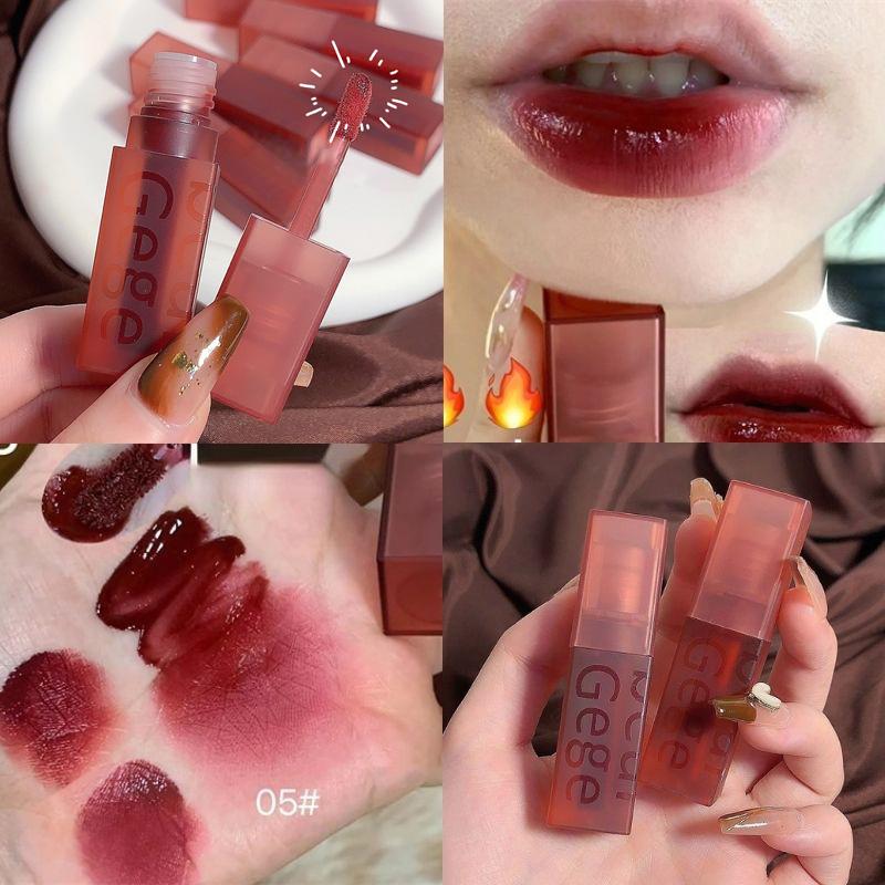 Son Bóng, Son Kem Lì Bùn Môi Nhung, Lâu Trôi, Dưỡng Ẩm, Tiết Lộ Hazy Màu Trắng, Không Thấm Nước, Son Kem Sương Nước