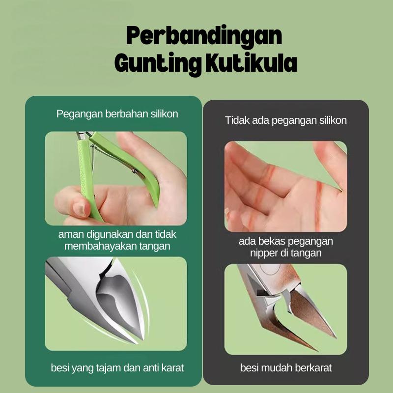 Cuticle Nipper / Tang Kutikula Kuku / Nail Nipper / Gunting Kutikula Perawatan Kuku /Set Manikur Bersihkan 5
