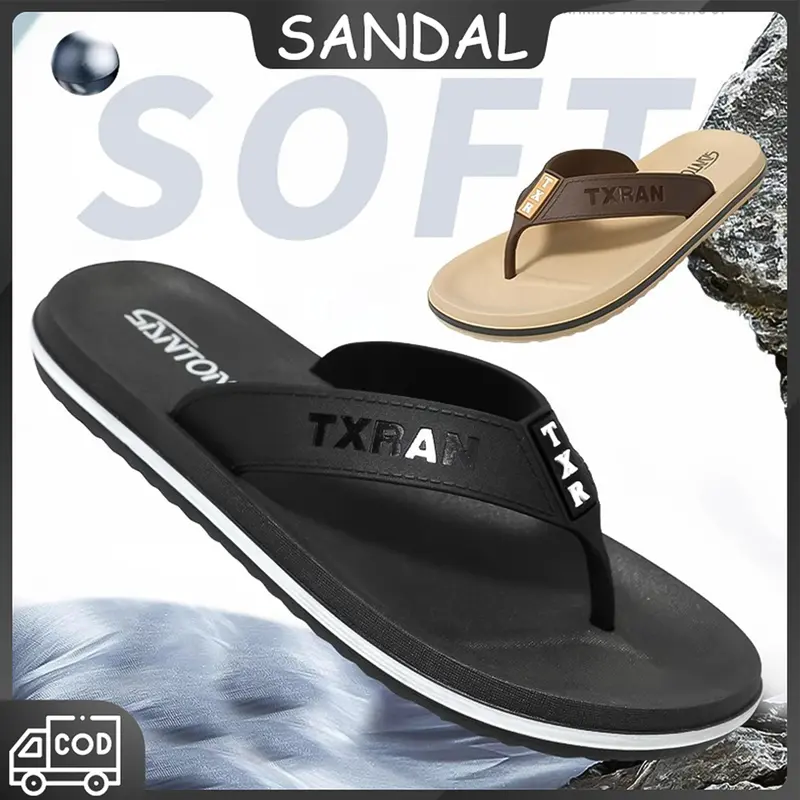 sandal pria keren sandal jepit pria sandal laki laki kekinian anti licin sandal casual pria ruangan sandal karet pria 0