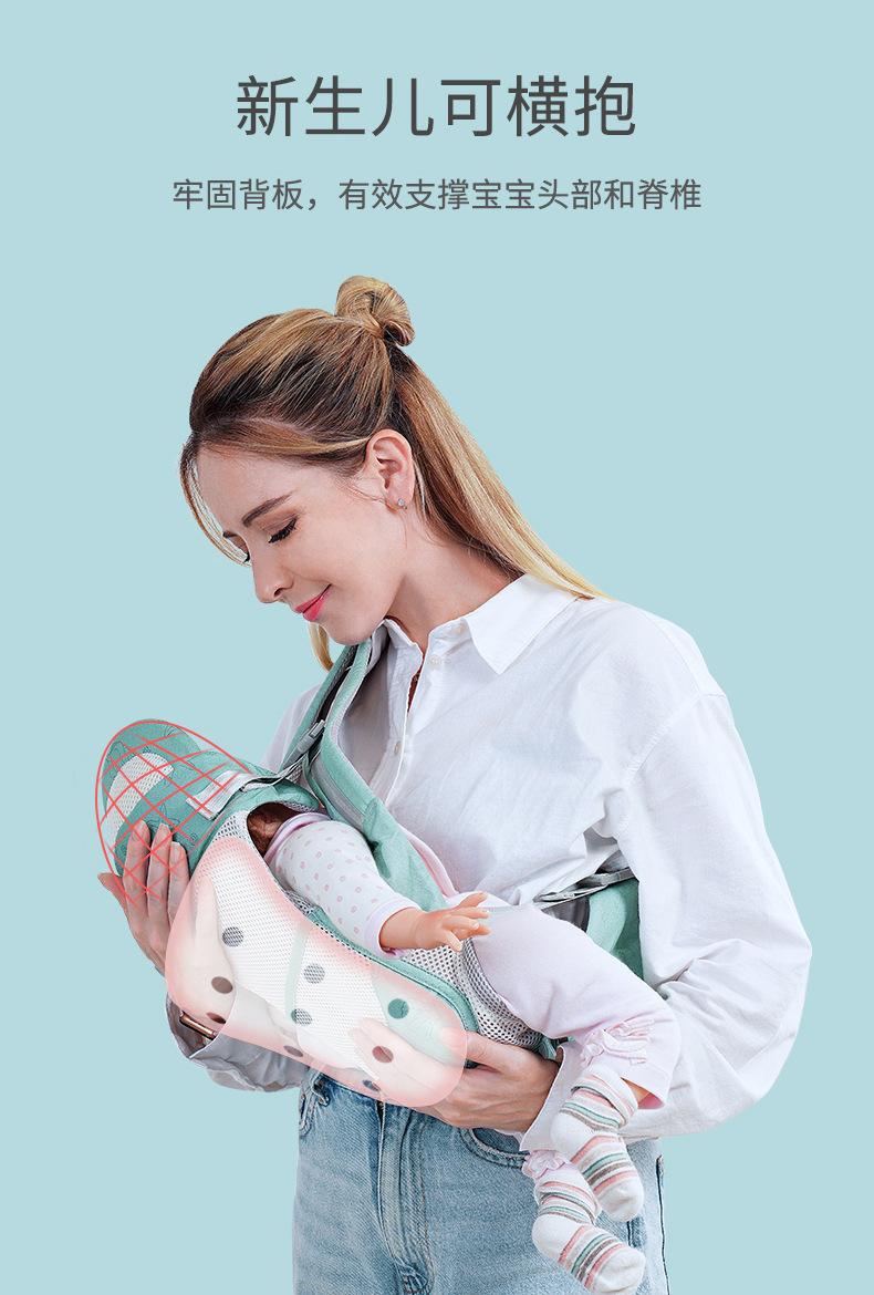 Product Introduction of In Stock Baby Carrier for Going out Baby Carrier Convenient in Stock Baby Carrier for Going out Baby Carrier Convenient Baby Carrier for Waist Stool Storage Baby Waist Stool Waist Stool Horizontally Holding Style Front and Back Two Use Baby Holding Artifa 13