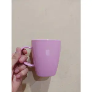 Gelas Melamin Gagang 9,5CM 300ML - PinkMuda